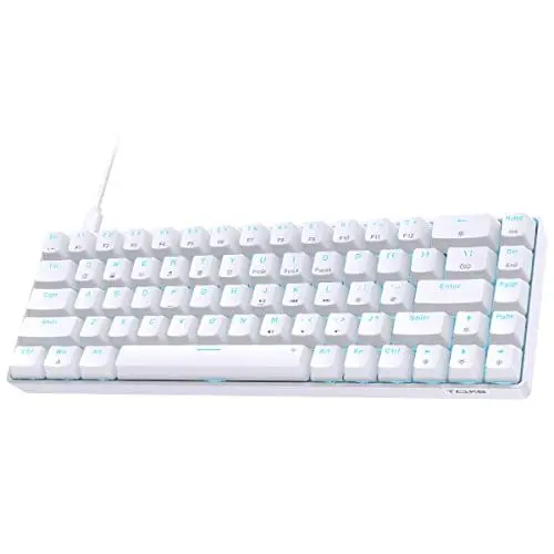 Produktbild: Dierya×TMKB T68se Gaming Mechanische Tastatur,60% Prozent Tastatur mit Brown Tactile Switch,Ultra-Compact Mini 68 Tasten Anti-Ghosting,Typ-C-Datenkabel,US Layout für PC Windows Gamer Typist