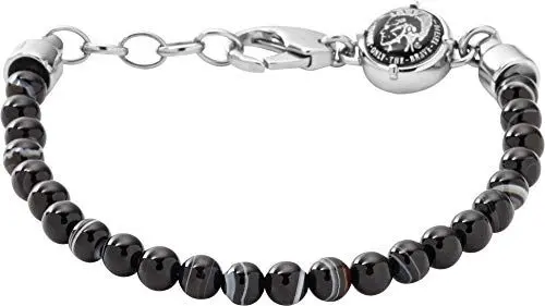 Produktbild: Diesel Armband Für Männer, 18,5 Cm, 5 Cm Verlängerung Schwarz Edelstahlarmband, DX0848040