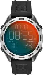 Produktbild: Diesel Herren Quartz Armbanduhr, 46.00mm GehäusegröÃŸe mit schwarz digital Zifferblatt und schwarz Rubber Strap Armband DZ1893
