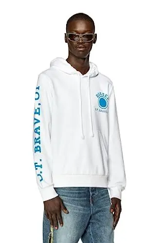 Produktbild: Diesel_S-GINN-HOOD-K21 FELP_Sweatshirt_Weiß_XXS