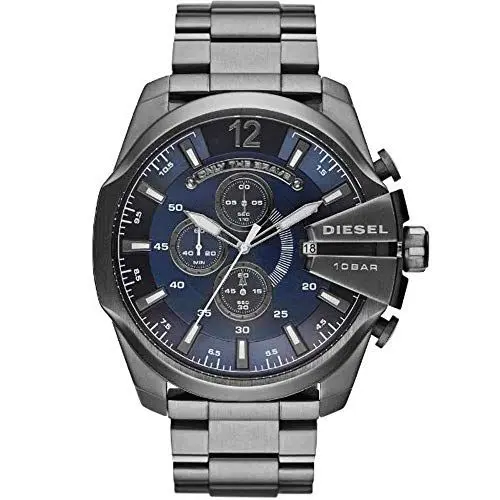 Produktbild: Diesel Herrenuhr Mega Chief, Chronographenwerk, 51 mm GunmetalEdelstahlgehäuse mit Edelstahlarmband, DZ4329