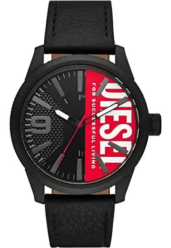 Produktbild: Diesel Herrenuhr Rasp NSBB 3-Zeiger-Werk Edelstahl schwarz, DZ2180