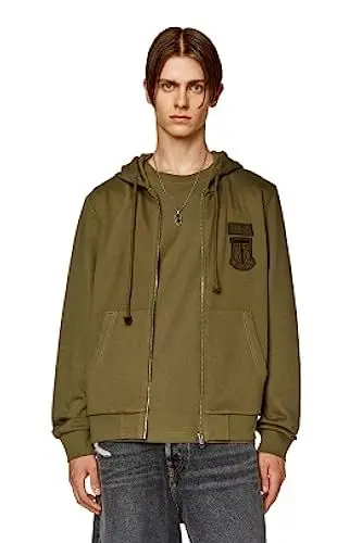 Produktbild: Diesel_S-GINN-HOOD-ZIP-K10_SWEATSHIRT_Grün_M
