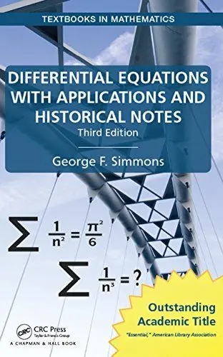 Produktbild: Differential Equations with Applications and Historical Notes (Textbooks in Mathematics)