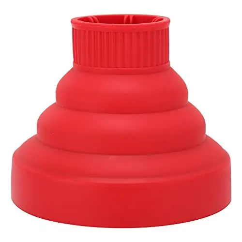 Produktbild: Diffusor-Haartrockner für Lockiges Haar, Silikon-Diffusor-Aufsatz, Universeller Zusammenklappbarer Haartrockner, Diffusor, Tragbare Reise, Zusammenklappbar, Haarföhn, Diffusor, Defuser,(Rot)