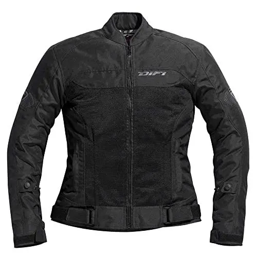 Produktbild: Difi Ibiza Air Lady Schwarz Sommer Motorradjacke, 44
