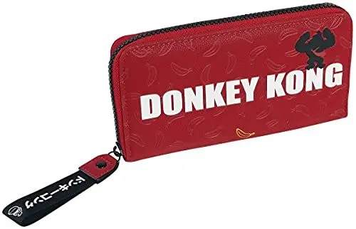 Produktbild: Difuzed Damen Donkey Kong Logo Zip Around Wallet Purse Reisezubehr-Bi-Fold-Brieftasche, Rot