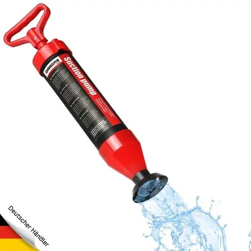 Produktbild: DIGGERS TOOLS Rohrreinigungspumpe - schnelle einfache & effektive Rohrreinigung in Küche Bad & Toilette. Umweltfreundlicher Rohrreiniger für den Haushalt - Vakuumpumpe Abfluss, Abflussreiniger Pumpe