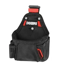 Produktbild: Diggers Tools - Maßband Werkzeugtasche - ( Profi Quick Klik System ) Flexibel Kombinierbare Werkzeugtasche Gürtel - Hochwertige Gürteltasche Werkzeug für Elektriker, Dachdecker & Zimmerer