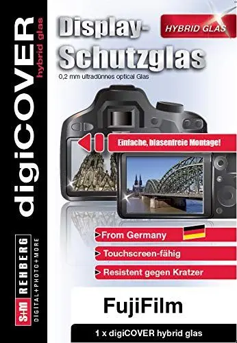 Produktbild: digiCOVER Hybrid Glas Displayschutz Fujifilm X-F 10