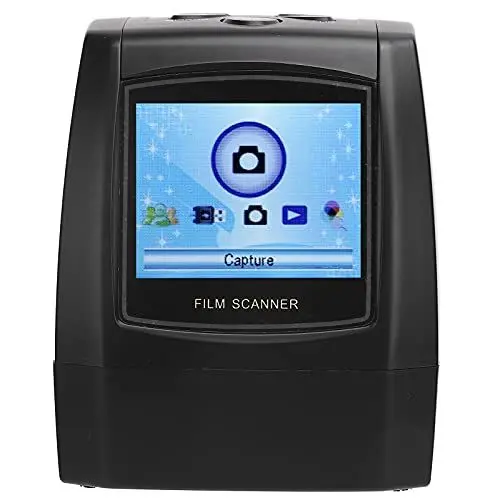 Produktbild: Digital Film & Dia Scanner, Konvertiert 35 Mm, 135, 126, 110, Super 8, Filmnegative und Dias in 14/22 MP JPEG-Bilder, 2,4 LCD-Bildschirm, Easy Load Filmadapter für XP/Vista