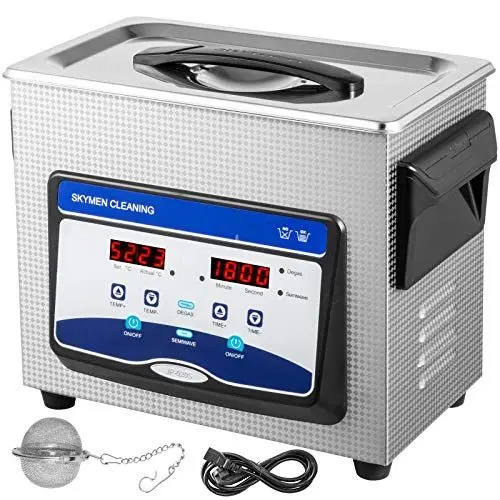 Produktbild: Digital Ultraschall Reiniger Ultrasonic Cleaner Schmuck Reinigung Ultraschall Ultraschallreinigungsgerät Brille Reinigungsgerät mit Heater Timer