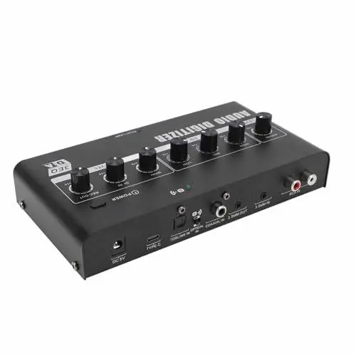 Produktbild: Digital-Analog-Audio-Wandler Optisch Koaxial 3,5 mm Klinke Wandler mit Typ C Schnittstelle, Premium DAC Chip (EU-Stecker)