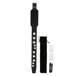 Produktbild: Digitale Blasinstrument MIDI Konnektivität, elektronisches Blasinstrumentenset mit 10 Tönen und 12 Begleitungen, Wiederaufladbares MIDI Blasinstrument mit 2 W HiFi (Schwarz)