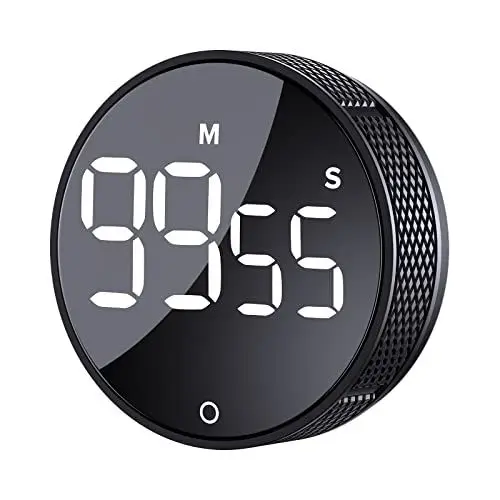 Produktbild: AVINIA Küchentimer Große LED Magnetischer Digitaler Countdown Countup Timer Visuelle Timer Einfach für Kinder Senioren Lehrer und für das Klassenzimmer Hausaufgaben Kochen Fitness Backen Lernen