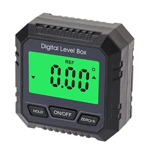 Produktbild: Digitale Nivellierbox, Breite Anwendung Relativer Messmodus LCD-Bildschirm Winkelmesser Neigungsmesser Leicht Ablesbar für Mauerwerksmaschinen (Schwarz)
