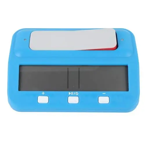 Produktbild: Digitale Schachuhr, LCD-Display, Schachuhr, Digitaler Schach-Timer, Professionell für Brettspiele, Timer mit Alarmfunktion und Belohnungsverzögerung, für Spiel- und Schach-Timer,