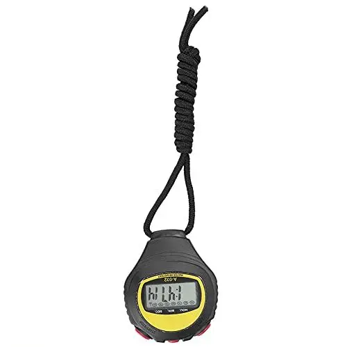 Produktbild: Digitale Sport-Stoppuhr, Timer-Stoppuhr, großes Display, Intervall-Trainings-Timer, Outdoor-Split-Stoppuhr, Runden-Timer, digitaler Kalender, Wecker, Schiedsrichteruhr für