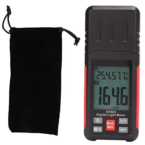 Produktbild: Digitaler Belichtungsmesser Fotografie Professioneller Hochpräziser Luxmeter Luxmeter mit Großer Reichweite Digitaler Illuminometer Helligkeitstester mit Schneller Reaktion