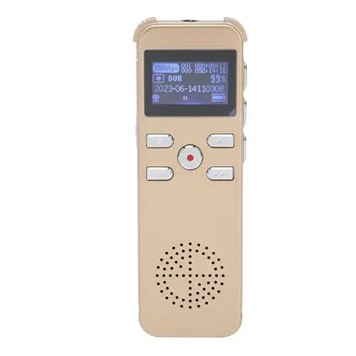 Produktbild: Digitaler Diktiergerät, 220 Stunden Tonaufzeichnungsgerät, MP3-Recorder für Vorlesungen, Besprechungen, Rauschunterdrückung, Geräuschlose, Doppelmikrofon (8G)