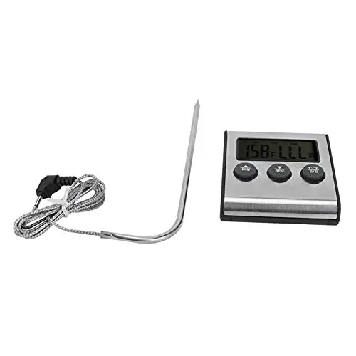 Produktbild: Digitaler Küchentimer, Candy Thermometer Rinderbrot Kuchen BBQ Sonde Temperaturmesser Digitaler Küchentimer mit Halterung