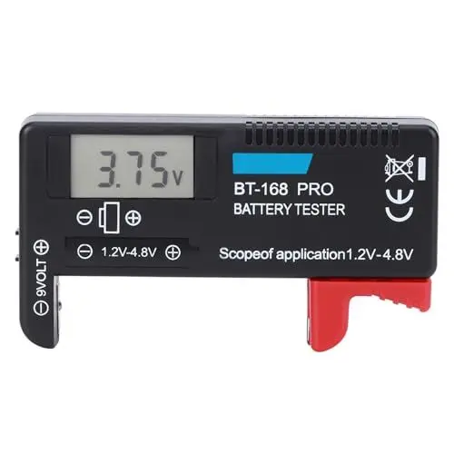 Produktbild: Digitaler LCD-Batterietester 1,2 V–4,8 V Batterieprüfer Batteriekapazitätstester BT-168PRO für kleine Batterien Knopfzelle
