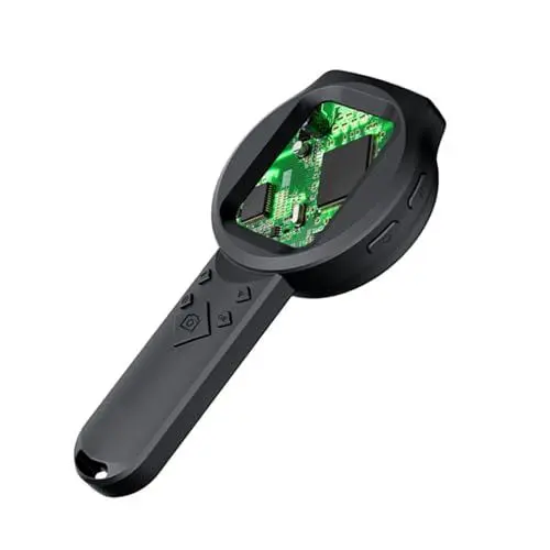 Produktbild: Digitaler Lupe, 2MP 1000x Handheld -Vergrößerungsglas mit Licht, 2,8 -Zoll -IPS -Bildschirm, 4 Zoomknöpfe, Tragbarer Lupe -Taschen -Vergrößerungglas