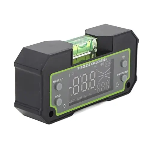 Produktbild: Digitaler Neigungsmesser, Hochpräziser, Robuster Digitaler Winkelmesser mit Zwei Achsen und LCD-Bildschirm mit für Technische Vermessungen