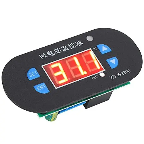 Produktbild: Digitaler Temperaturregler, 0-300 ℃ Thermostat, Einstellbarer Thermostat, Gewächshausheizung für Glasbehälter für Gewächshäuser für Selbstgebrautes Brauen