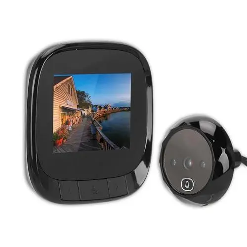 Produktbild: Digitaler Türspion,Vision Türklingel Smart Cat Eye Türklingel 2 4 Zoll TFT HD Elektronische Digitalkamera Cat Eye Türklingel Viewer Nachtsicht-Video-Türklingelkamera für die Sicherheit zu Hause