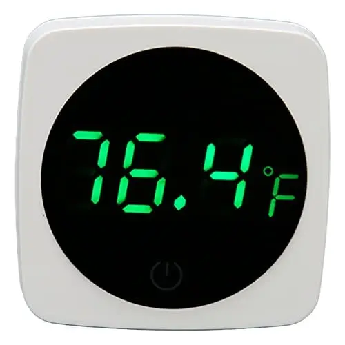 Produktbild: Digitales Aquarium Thermometer Hochpräziser Mini Aquarium Temperatursensor LED Anzeige Aquarium Thermometer für Aquarien Schildkrötenbecken
