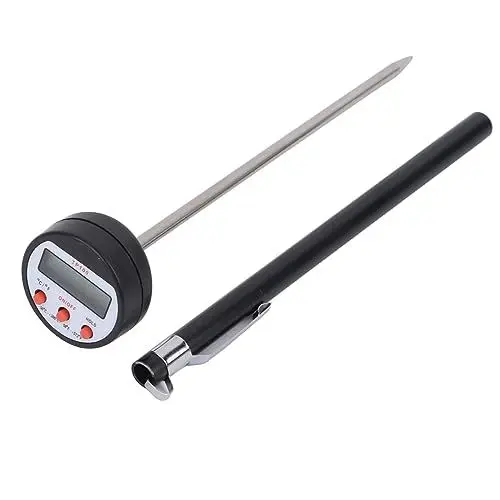 Produktbild: Digitales Fleischthermometer, Sonde, Lebensmittelthermometer, Grillthermometer, Wassertemperatur, Öltemperatur, Barbecue, Elektronische Temperatur