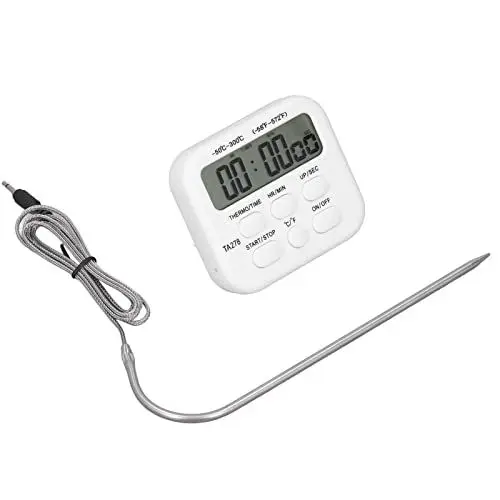 Produktbild: Digitales Küchenthermometer, Hochempfindliches Multifunktionsthermometer mit Sondenalarmfunktion