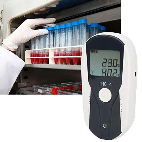 Produktbild: Digitales LCD-Thermometer, Hygrometer, Lufttemperatur- und Luftfeuchtigkeitsmesser, Feuchtigkeitsmesser, Hohe Genauigkeit und Schnelle Reaktion, Tragbar und Einfach zu Bedienen