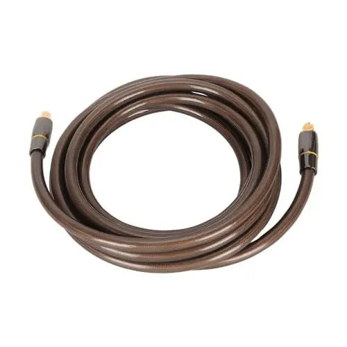 Produktbild: Digitales Optisches Glasfaser-Soundkabel für Heimkinosysteme, Unkomprimierter PCM-Sound, Anschluss an Lautsprecher und Fernseher über Anschlüsse (3 m/9,8 Fuß)