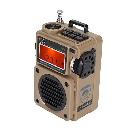 Produktbild: Digitales Pocket Radio, Tragbares Digital Radio, Bluetooth TF Plugging Card Radio, für Zuhause Im Freien. HRD‑701(Khaki)