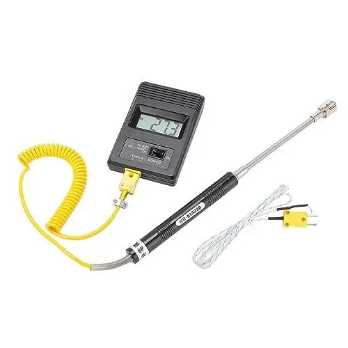 Produktbild: Digitales Thermometer Tm‑902c K-Thermometersensor LCD-Temperaturdetektor mit Thermoelement ‑50‑500℃ für Flüssige und Halbfeste Messungen