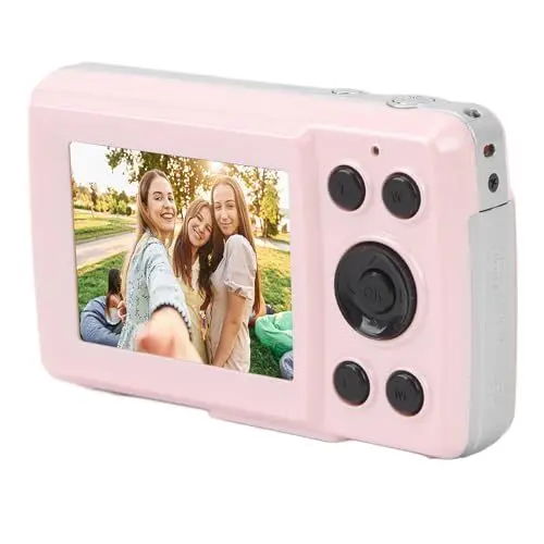 Produktbild: Digitalkamera, 1080P-Kamera, Digitale Point-and-Shoot-Kamera mit 16-fachem Zoom, Anti-Verwacklung, Kompakte Kleine Kamera für Jungen, Mädchen, Kinder, Tragbare Kamera für ()