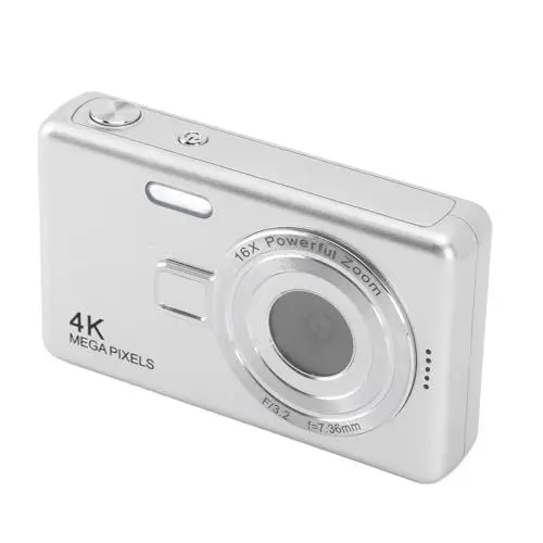 Produktbild: Digitalkamera 12MP 1080P 16X Zoom Autofokus Taschenkamera für Studenten-Vlog (Silver)