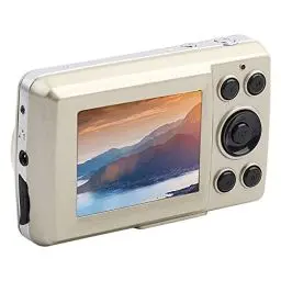 Produktbild: Digitalkamera, FHD 720P Digitalkamera für Kinder, Videokamera, 16-facher Digitalzoom, Kompakte Point-and-Shoot-Kamera, Tragbare Kleine Kamera für Teenager, Studenten, Jungen, (Gold)