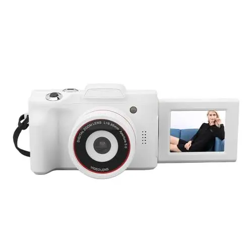 Produktbild: Kompakte Digitalkamera mit 16 fach Digitalzoom, 1080P Videofunktion, 16 MP Auflösung, Smart Reisekamera für Selfie und Vlogging, 2,4 Zoll HD Display