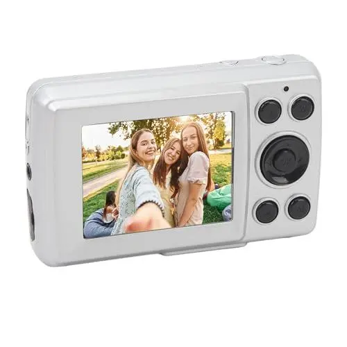 Produktbild: Digitalkamera 2,4 Fotokamera 1080P 16MP Kompaktkamera 16X Digitalzoom Fotoapparat Digitalkamera Klein Kamera für, Teenager, Anfänger (Silber grau)