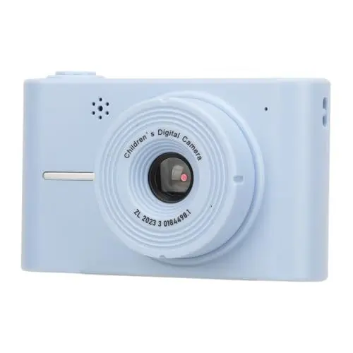 Produktbild: Digitalkamera, Autofokus-Vlogging-Kamera, 40 MP, 8-facher Digitalzoom, Digitalkamera mit Zwei Objektiven, 1080P-Digitalkamera, Tragbare Kompakte Kleine Kamera für Teenager, (Blue)