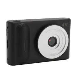 Produktbild: Digitalkamera, 4K-Kinderkamera, HD, 48 MP, 16-facher Zoom, Digitale Videokamera mit 2,4-Zoll-Bildschirm, Kompakte Kleine Kamera für Reisefotografie, Vlogging (Black)