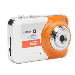 Produktbild: Digitalkamera, Daumenkamera, Tragbare Videokamera mit Bewegungserkennung, Point and Shoot Digitalkameras, Modische DV Kamera für Teenager, Studenten, Kinder (Orange)