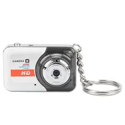 Produktbild: Mini-DV-Kamera, Mini Retro Digitalkamera, HD-Videokamera mit Bewegungserkennung, Tragbare -Daumenkamera, Pocket-Camcorder für Teenager, Unterstützt 32G-Speicherkarten (Silbergrau)