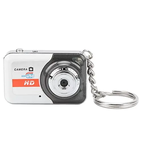 Produktbild: Mini-DV-Kamera, Mini Retro Digitalkamera, HD-Videokamera mit Bewegungserkennung, Tragbare -Daumenkamera, Pocket-Camcorder für Teenager, Unterstützt 32G-Speicherkarten (Silbergrau)