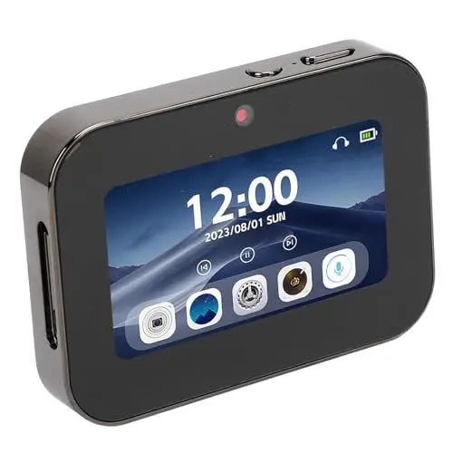 Produktbild: Digitalkamera für Kinder mit MP3-Player, 64 MP MP3-Player, Kompakte Videokamera, mit 3-Zoll-OLED-Touchscreen, 3600-mAh-Akku, für Studenten und Teenager (Black)