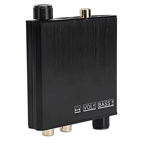 Produktbild: Digital-zu-Analog-Audiokonverter, DAC-Digital-Optisch-zu-Analog//3,5-mm-Klinkenadapter, Audioverstärker Bass-Lautstärkeregler, für DVD, HD-Player