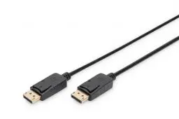 Produktbild: DIGITUS DisplayPort-Kabel - UHD 4K/60Hz - 3m - mit Verriegelung - HBR 2 - Kompatibel mit Monitor, Gaming-Grafikkarte